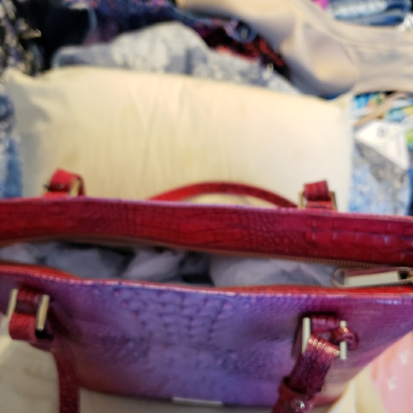 NWT Brahmin Misha Jazzynova Ombre Genuine Leather Tote Bag - Picture 9 of 12